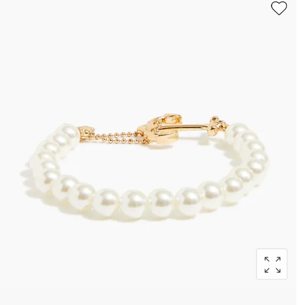 Nautical pearl bracelet